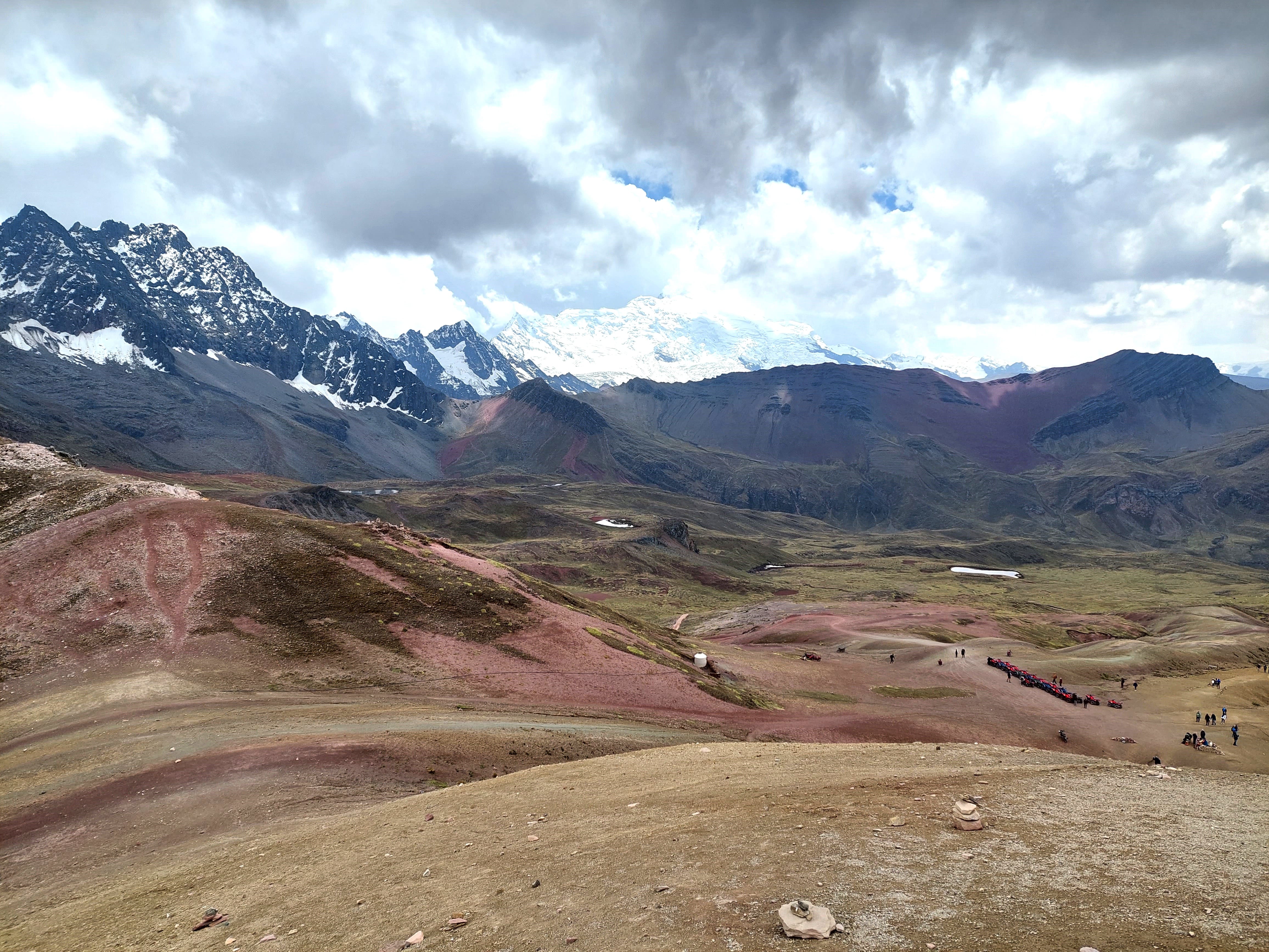View of the Ausangate Snowcapped Mountain